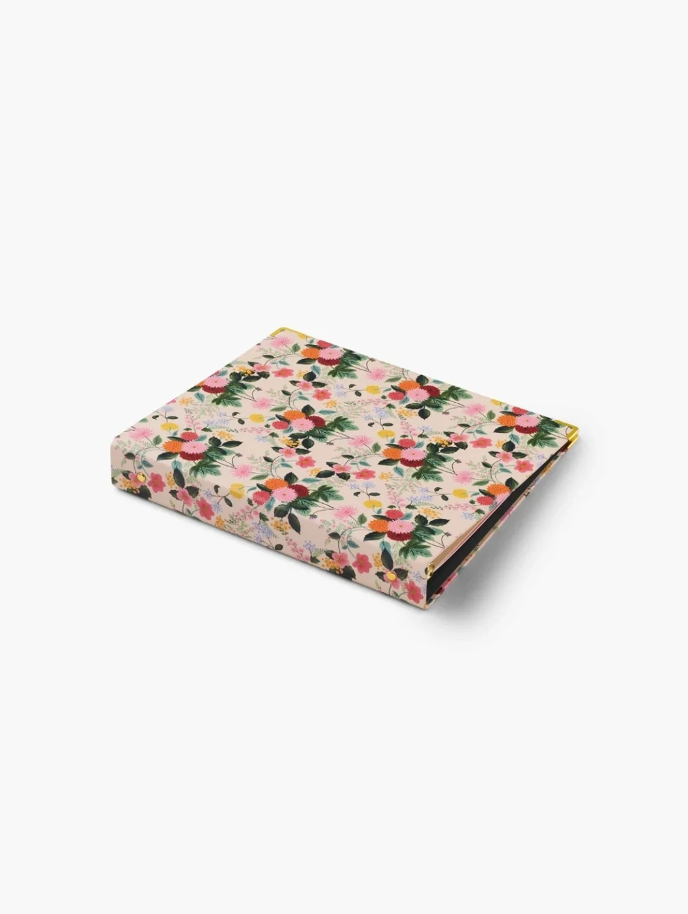 Rifle Paper Co NWT Classic 3-Ring Binder In Dahlia Floral Divider Folder